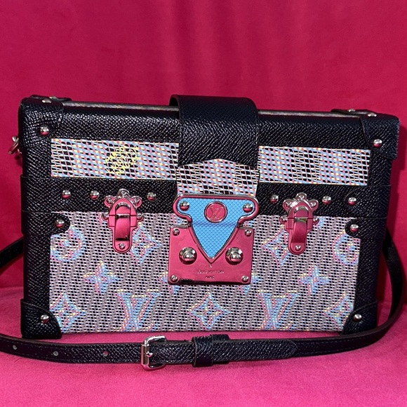 Louis Vuitton LV pop petit Malle trunk hard sided clutch purse bag - Picture 2 of 16